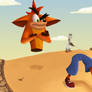 Crash Bandicoot - Cut in half