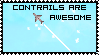 Contrails are Awesome Stamp