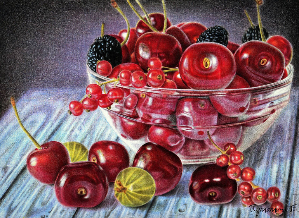 cherries by PutyatinaEkaterina