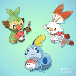 [Gen8] Grookey, Scorbunny and Sobble!