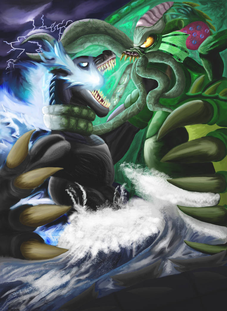 Fear vs Fury: Godzilla vs Cthulhu by Mr-DarkBlade on DeviantArt