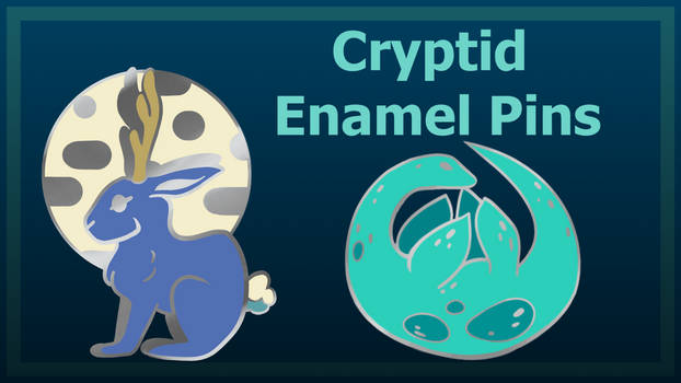 Kickstarter Cryptid Enamel Pins