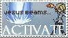 Joshua's Jesus Beams Stamp