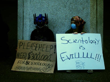 Scientology Protest