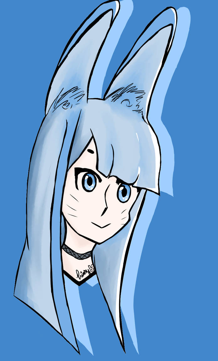 Blue Rabbit Deviantart Blue Bunny by BluePrinsy on DeviantArt