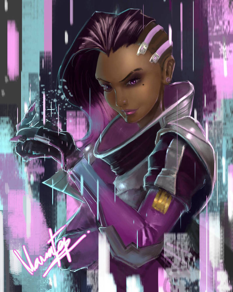 Sombra overwatch fanart by Navagonz on DeviantArt
