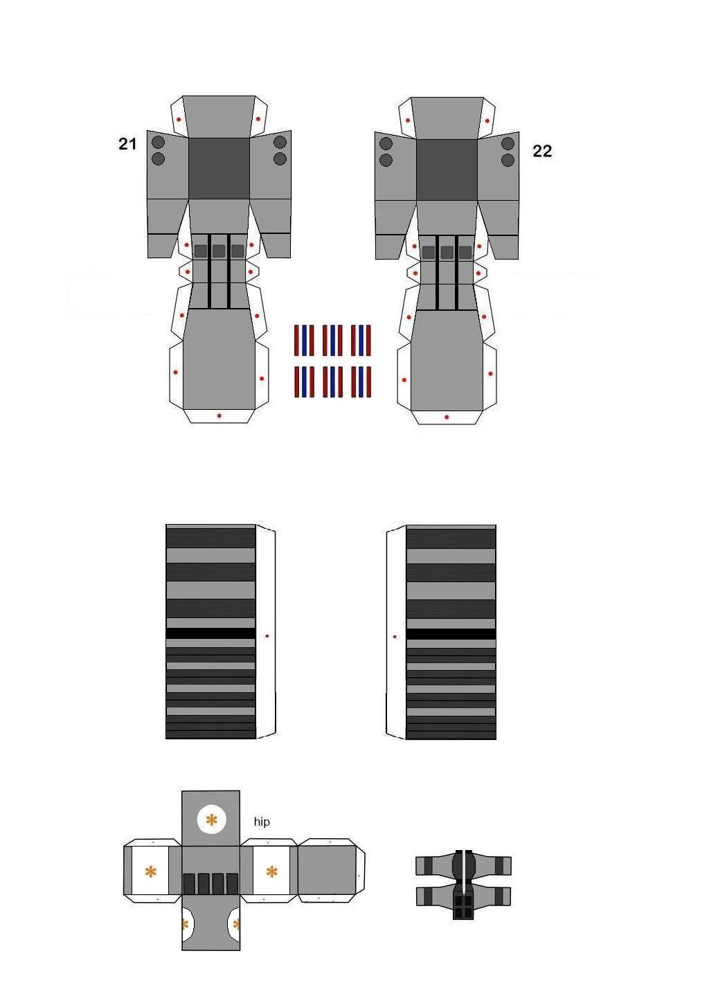 Whitered Freddy Papercraft by: FRYDU1987 by ShadowPlays36 on