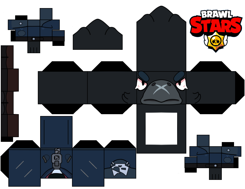 Crow Cubeecraft By Frydu1987 On Deviantart - papercraft brawl star