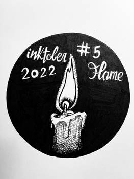 Inktober 2022 Day 05 - Flame