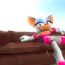 Rouge on a couch