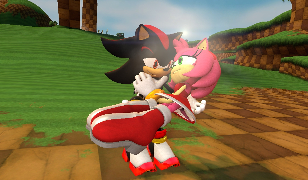 Sonic and Shadow Kiss Amy by LanceFreelanceArtist on DeviantArt