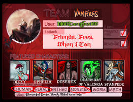Art Fight Roster - Team Vampire
