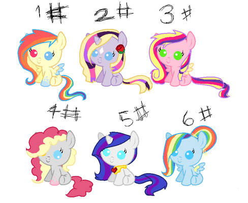 Mane Six pairings DTA