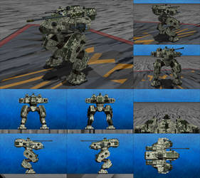 Lion VW-RG20-GL40 Infantry Fire Support Mech