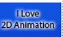 I Love 2D Animation Stamp