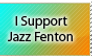 I Support Jazz Fenton Stamp