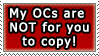 OCs not for copying Stamp