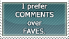 Comments Over Faves