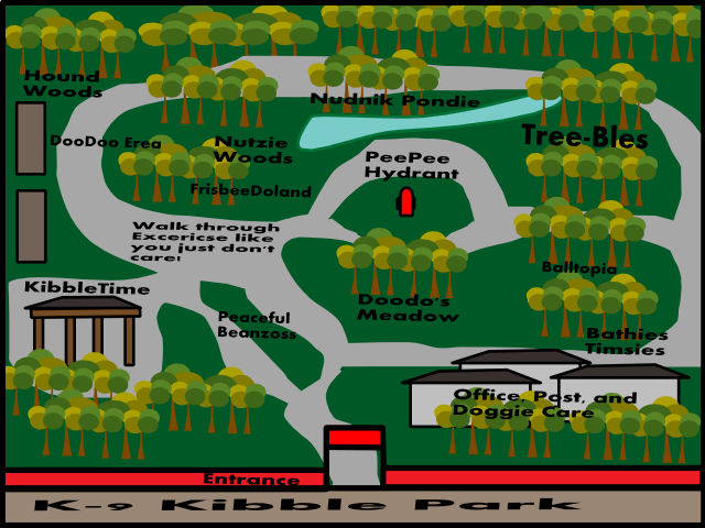 K-9 Kibble Park Map by twoodland1994 on DeviantArt