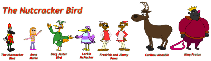 The Nutcracker Bird Characters Lineup