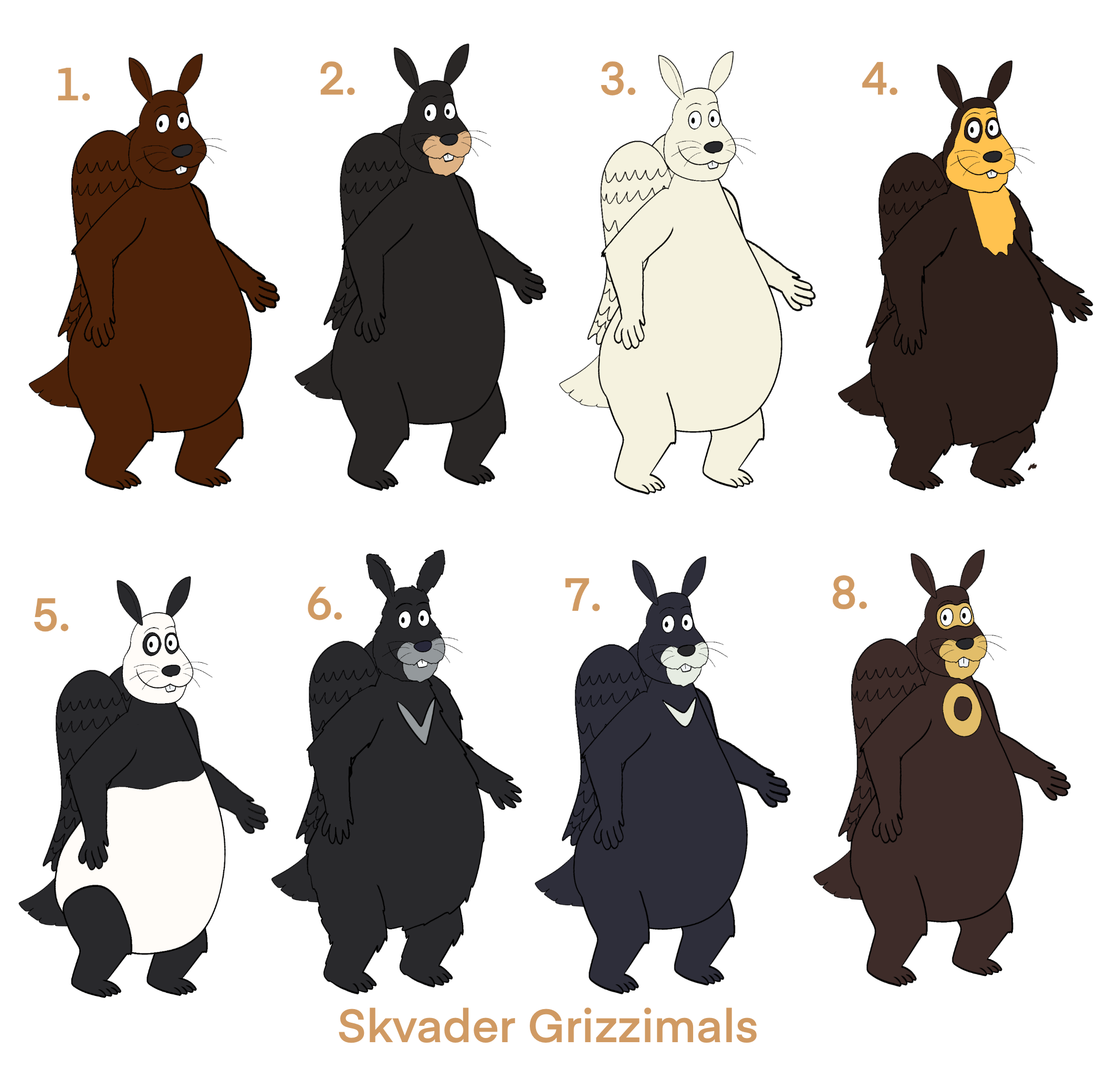 Skvader Rabbit Skvader Grizzimals by twoodland1994 on DeviantArt