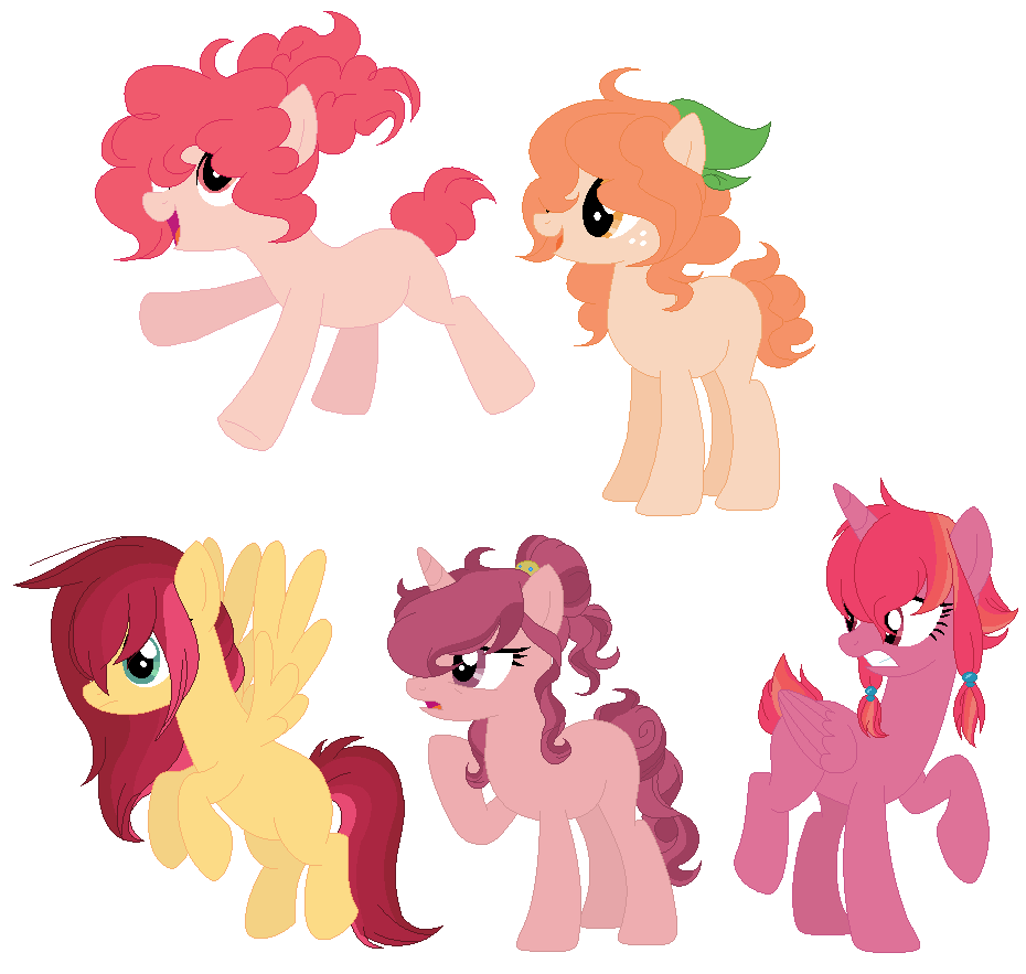 Applejack x Mane 6 ship adopts OTA