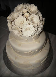 vintage wedding cake