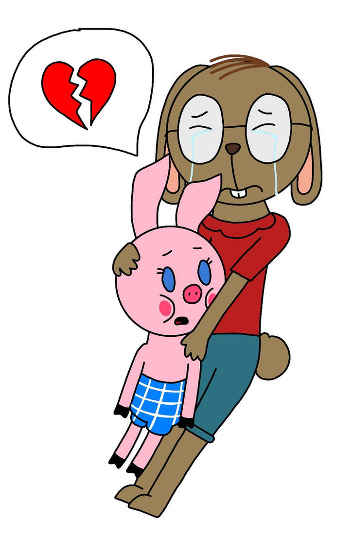 Rabbit crying Piglet hugs by WillylovesEN on DeviantArt