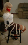 Chairtied and tapegagged