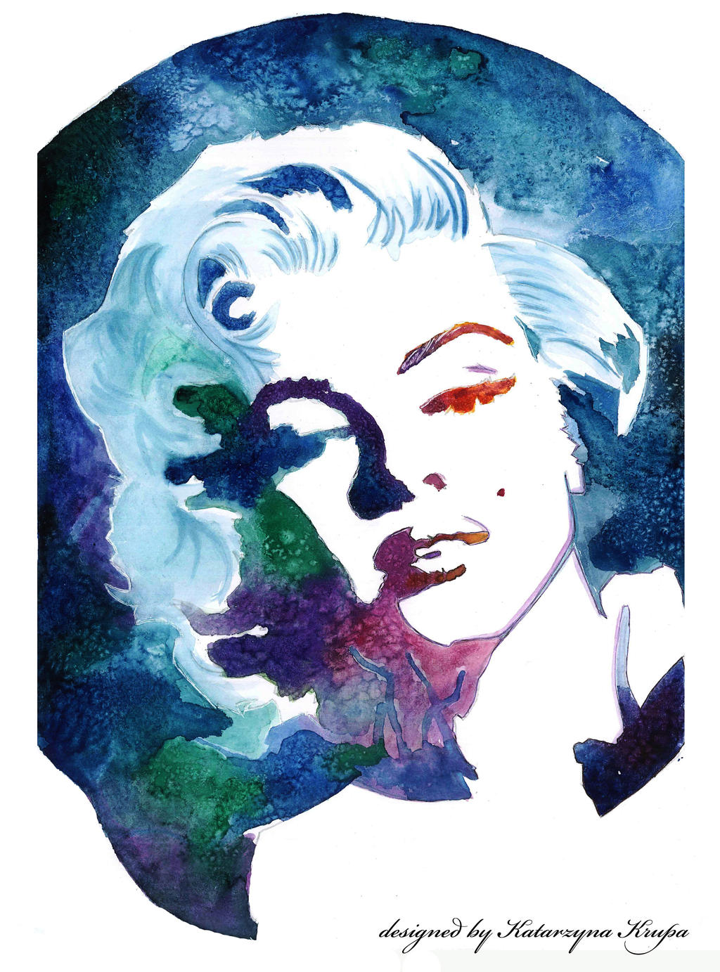 Marylin Monroe Watercolours