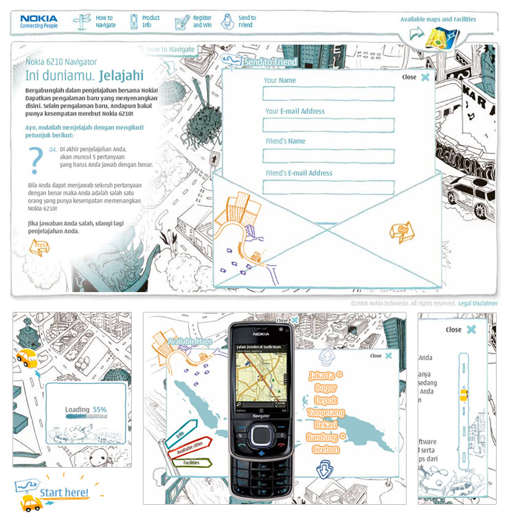 Nokia Navigator Microsite