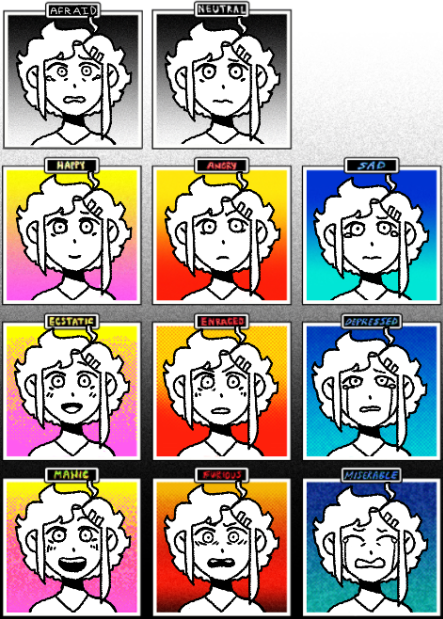 Pixilart - Omori-Style Emotion Chart by TacoTruck76