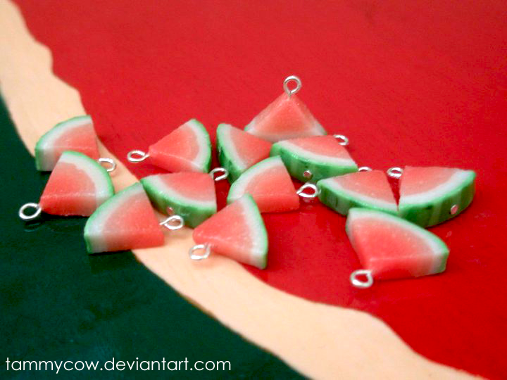 Watermelon charms