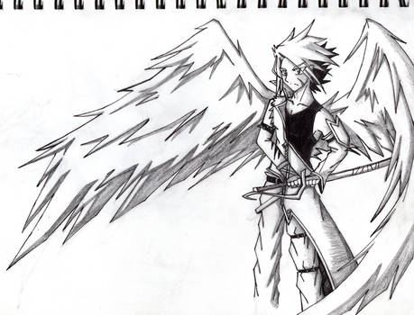 Sketch - Angel Swordsman - Feb 2013