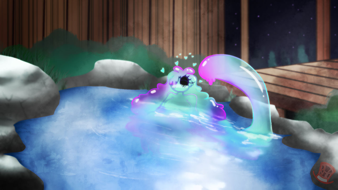 A Relaxing Hot Spring by RedHatPat on DeviantArt