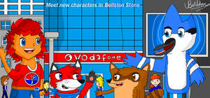 Toby and Foxymon meets Rigby and Mordecai in BS
