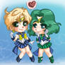 Sailor Uranus x Neptune Collab with HezaChan