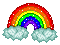 Pixel Glitter Rainbow by Amazinadrielle