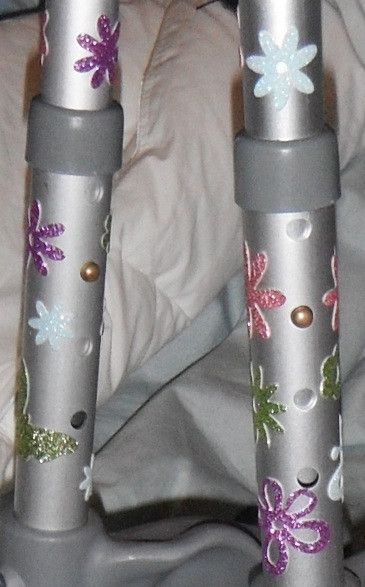 Decorated crutches