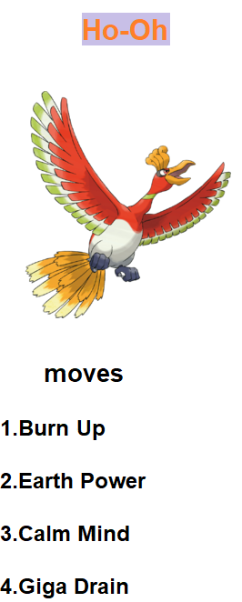 Ho-Oh counter weakness by RedDemonInferno on DeviantArt