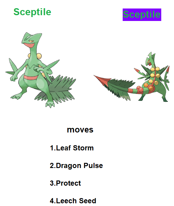 Sceptile moves by RedDemonInferno on DeviantArt