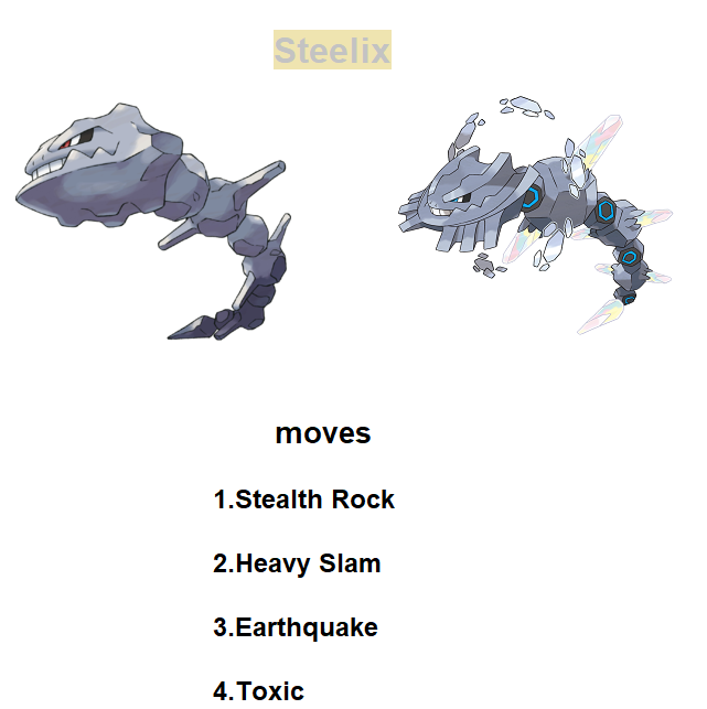 Pokemon 8208 Mega Steelix Pokedex: Evolution, Moves, Location, Stats