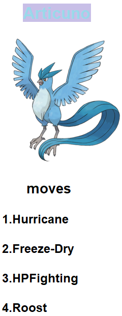 Articuno moves by RedDemonInferno on DeviantArt