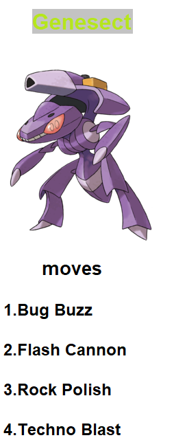 Genesect counter weakness by RedDemonInferno on DeviantArt