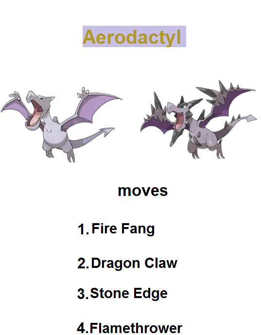 Aerodactyl Counter Weakness by RedDemonInferno on DeviantArt