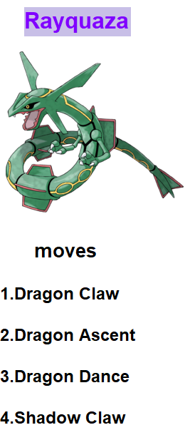 The best moveset for Rayquaza in Pokemon Emerald