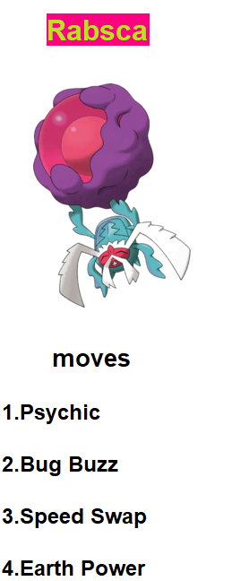 Rabsca moves(self picked) by RedDemonInferno on DeviantArt