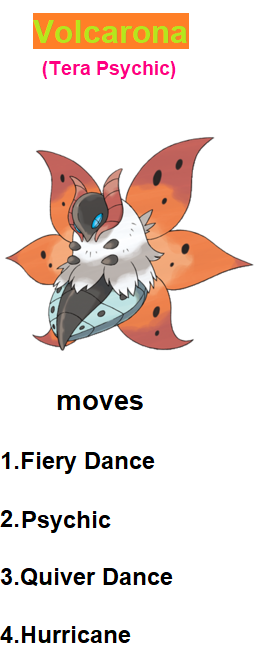 Volcarona moves(Tera type) by RedDemonInferno on DeviantArt