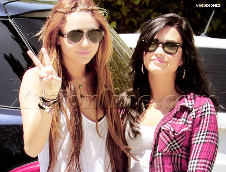 miley and demi.