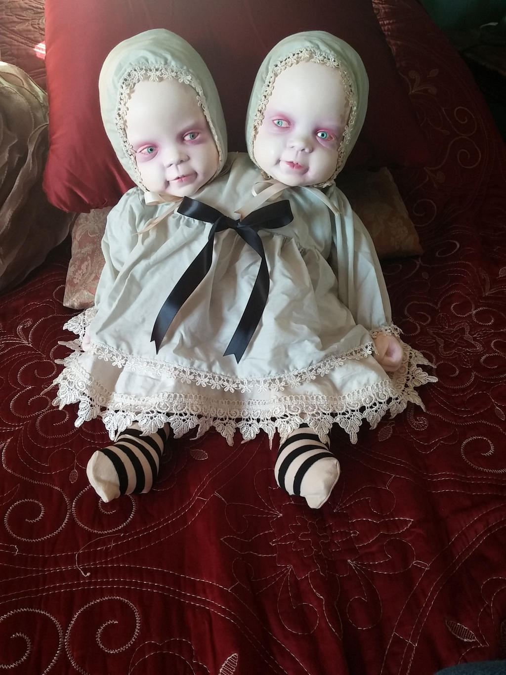 Siamese Twins Art Doll